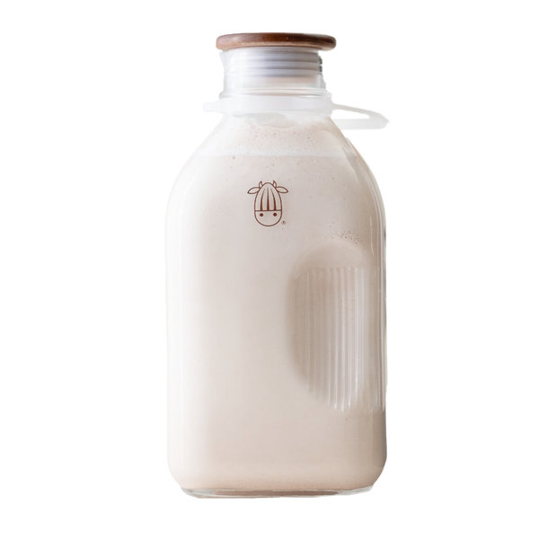 Stylish and durable 1.5-liter glass jug for homemade nut milk