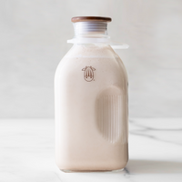Stylish and durable 1.5-liter glass jug for homemade nut milk