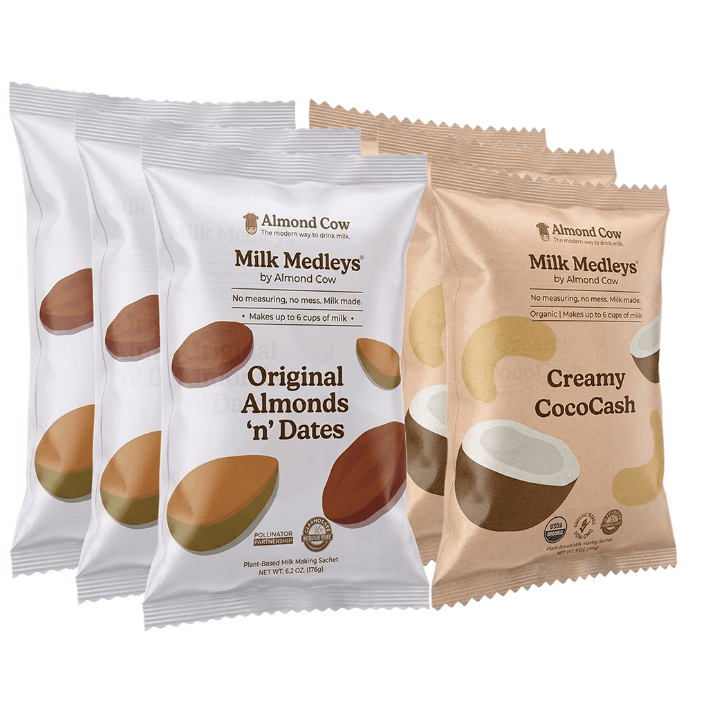 Milk Medleys® | Easy Make Pre-measured Plant-Based Dairy-Free Milk Ingredients for Homemade Beverages