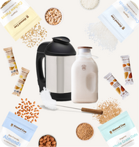 Milk Maker Custom Bundle: Includes Ingredients, Jug, and Cleaning Brush for Easy Plant-Based Milk Making