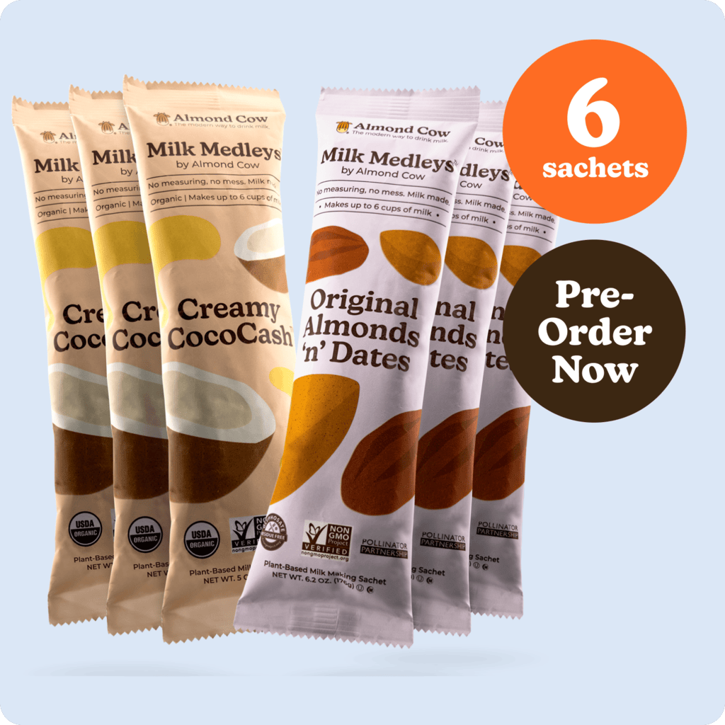 Milk Medleys™ | Easy Make Pre-measured Plant-Based Dairy-Free Milk Ingredients for Homemade Beverages