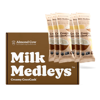 6 packs of pre-measured ingredients of Creamy CocoCash Milk Medleys to easily make delicious plant-based milk.