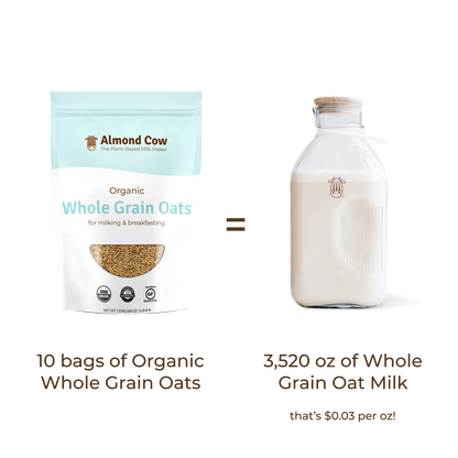 Case of Organic Whole Grain Oats - 30 lbs