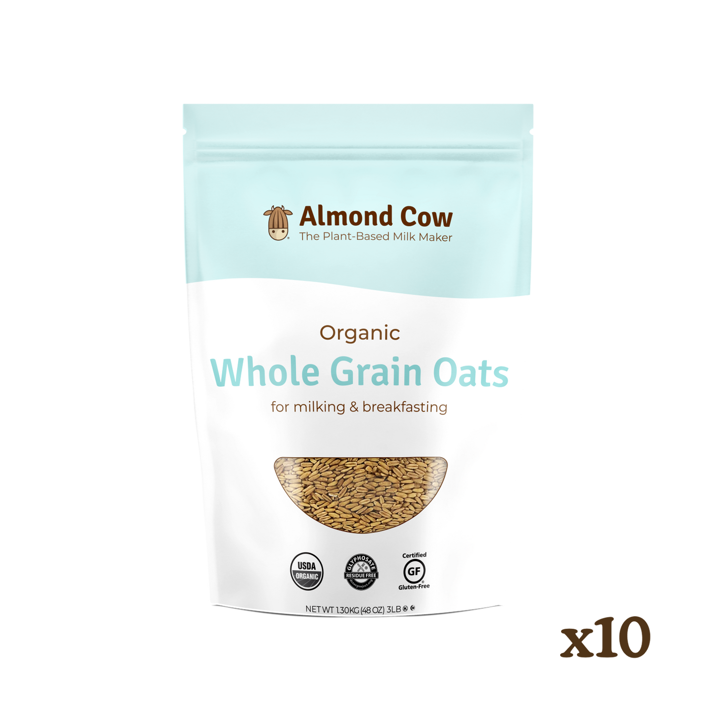 Case of Organic Whole Grain Oats - 30 lbs