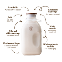 Glass Jug for effortless plant-based milk making.