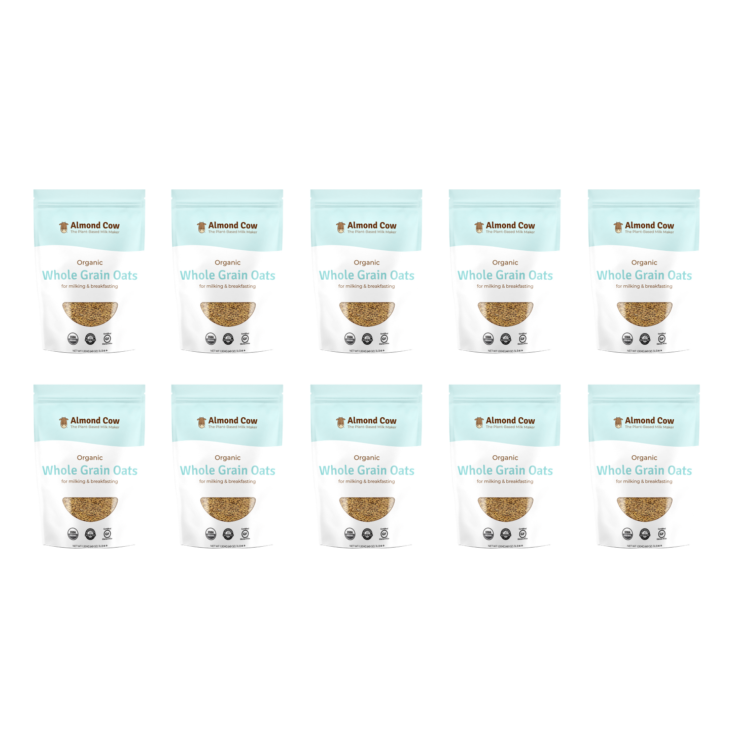 Case of Organic Whole Grain Oats - 30 lbs