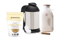 Custom Starter Bundle: Includes Cashew Pieces, Ingredients, Cleaning Brush, and Jug for Homemade Plant-Based Milk