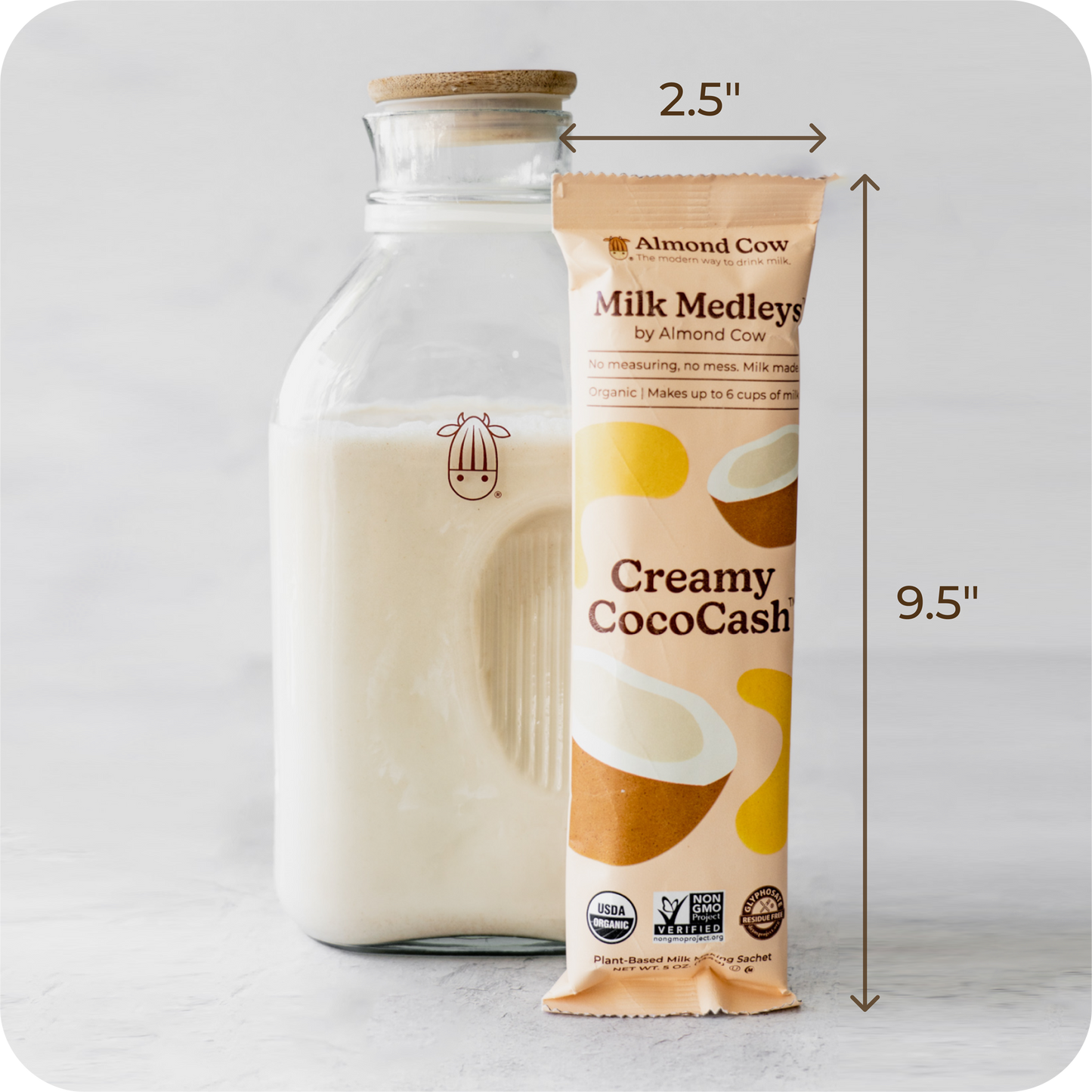 Milk Medleys™ | Easy Make Pre-measured Plant-Based Dairy-Free Milk Ingredients for Homemade Beverages