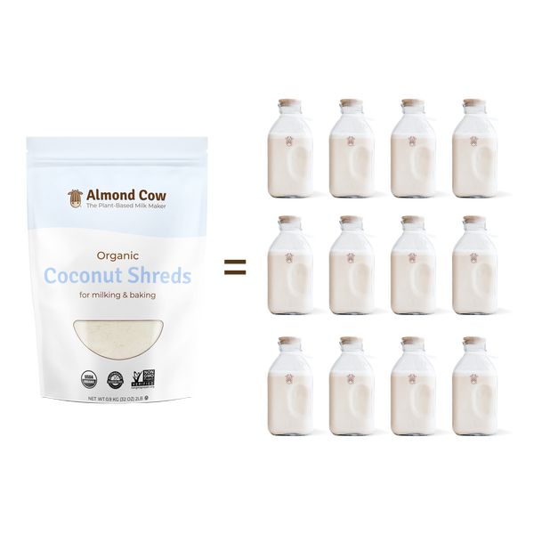 Organic coconut shreds - 2 lbs -one package makes 12 jugs of milk big cost savings image 3