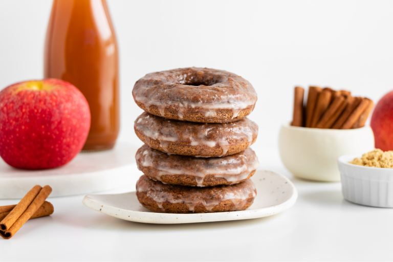 Chai Spiced Donuts with Apple Cider Glaze